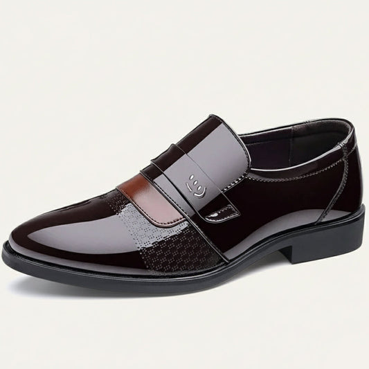 Men's Slip-On Loafers Cushioned Polished Dress Shoes
