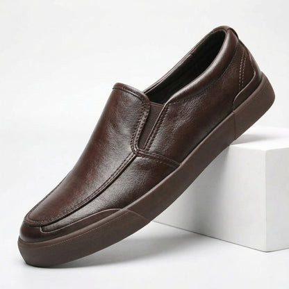 Men's Slip-On Shoes Cushioned Moc-Toe Comfort Loafers