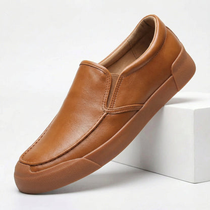Men's Slip-On Shoes Cushioned Moc-Toe Comfort Loafers