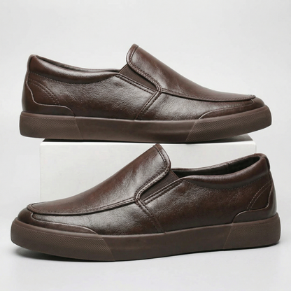 Men's Slip-On Shoes Cushioned Moc-Toe Comfort Loafers