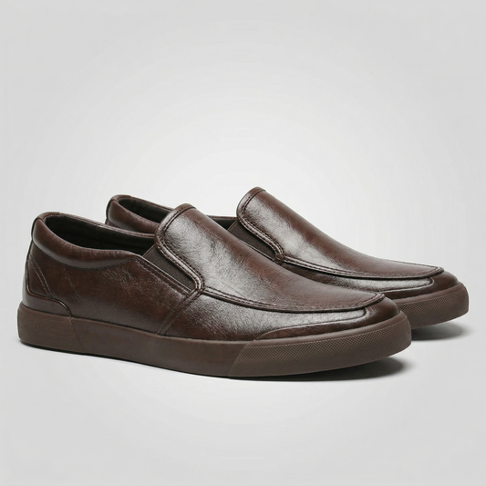 Men's Slip-On Shoes Cushioned Moc-Toe Comfort Loafers