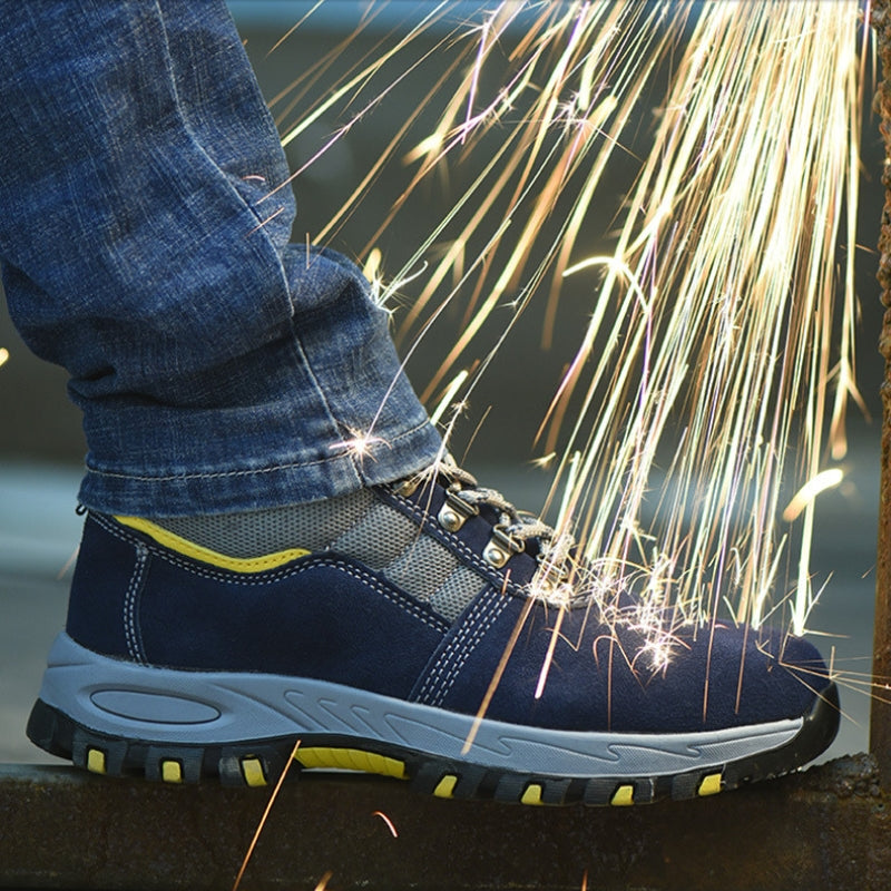Men's Steel Cap Work Boots | Lace-Up & All-Season Grip