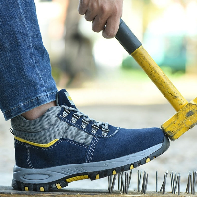Men's Steel Cap Work Boots | Lace-Up & All-Season Grip