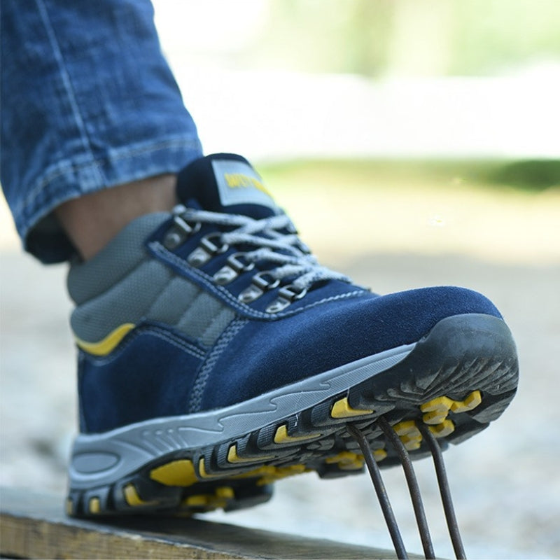 Men's Steel Cap Work Boots | Lace-Up & All-Season Grip