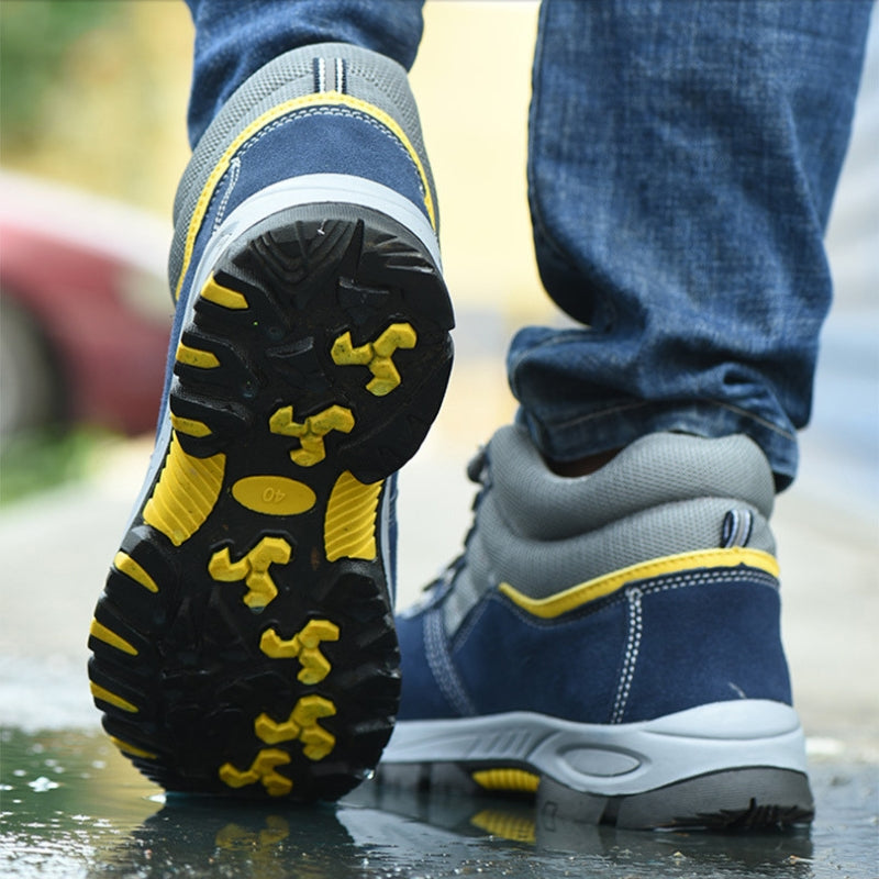 Men's Steel Cap Work Boots | Lace-Up & All-Season Grip