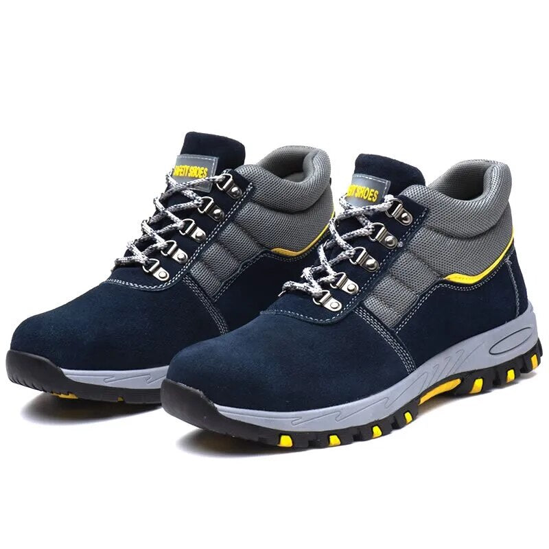 Men's Steel Cap Work Boots | Lace-Up & All-Season Grip
