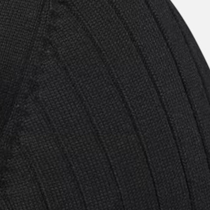 Men's Sweater Zip Up Knit Minimalist Design Stretch with Ribbed Hem
