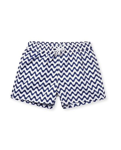Men's Swim Shorts | Wave Print Lightweight & Quick-Dry Summer Style