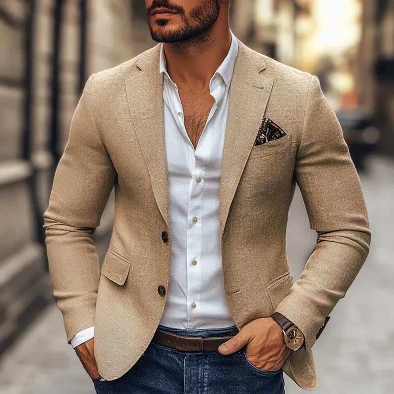 Men's Tailored Blazer | Comfort Fit & Structured Shoulders