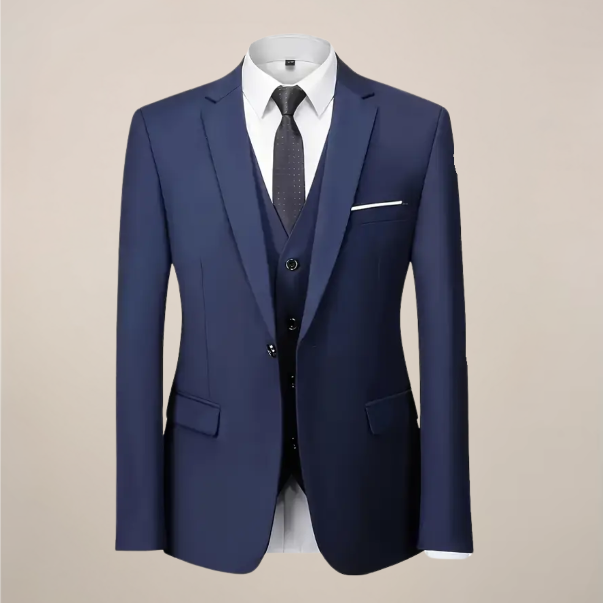 Men’s Three-Piece Slim Fit Suit – Stylish Formal Attire for Business & Weddings