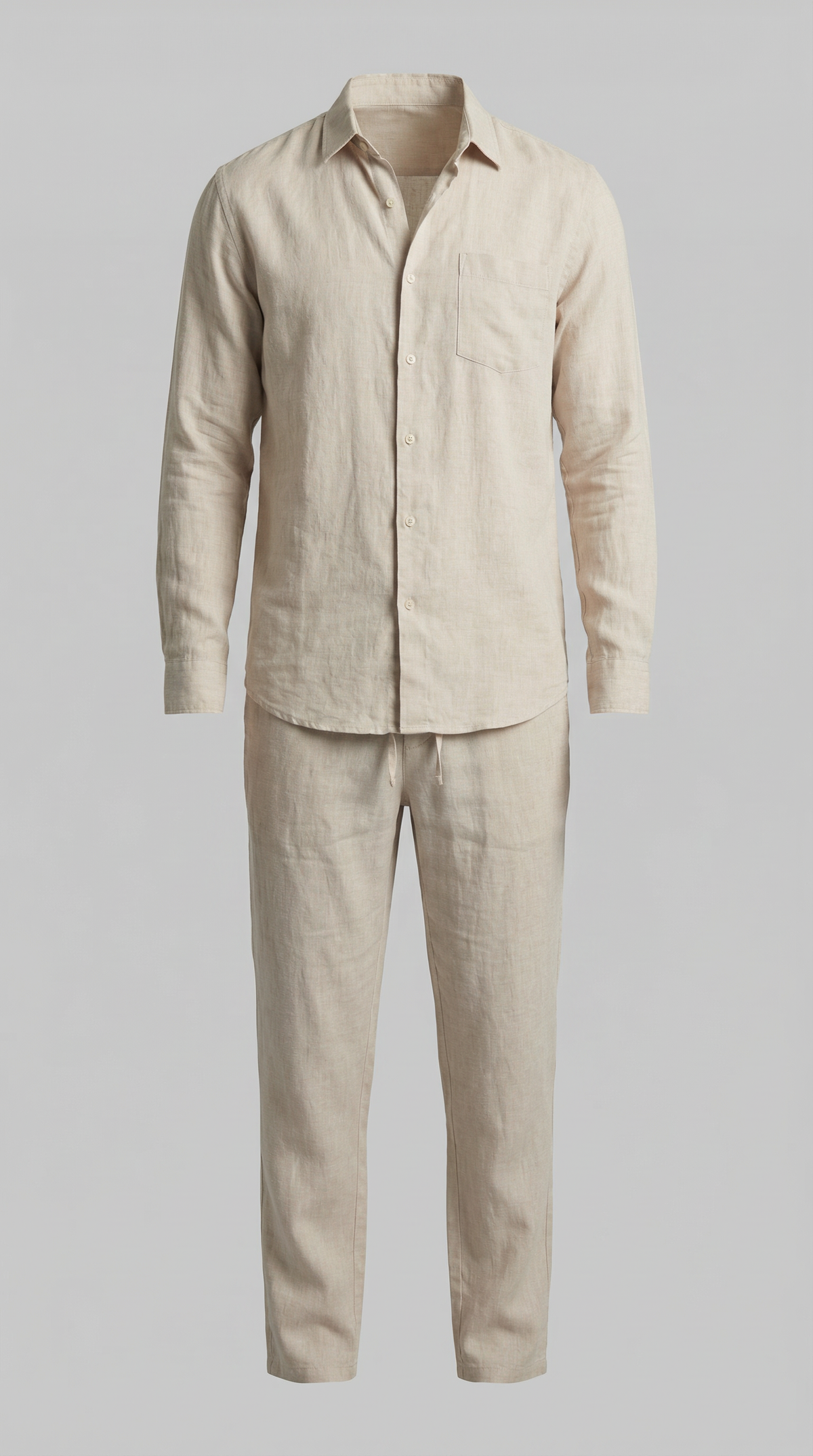 Men's Two Piece Set | Shirt & Drawstring Trousers