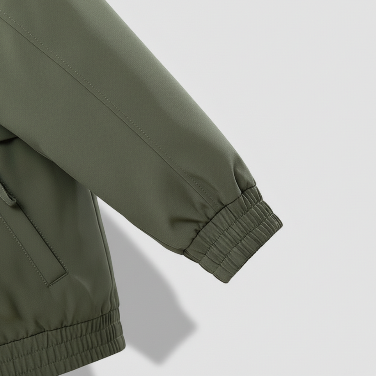 Men's Utility Jacket Rip Stop Weave Smooth Finish with Snap Closure
