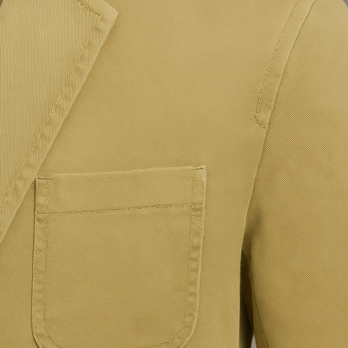 Men's Utility Jacket Slim Fit Button Front Pockets with Notch Collar