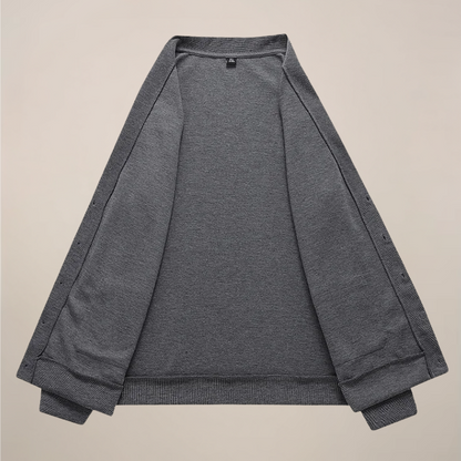 Men’s V-Neck Knit Cardigan with Pockets for Everyday Wear
