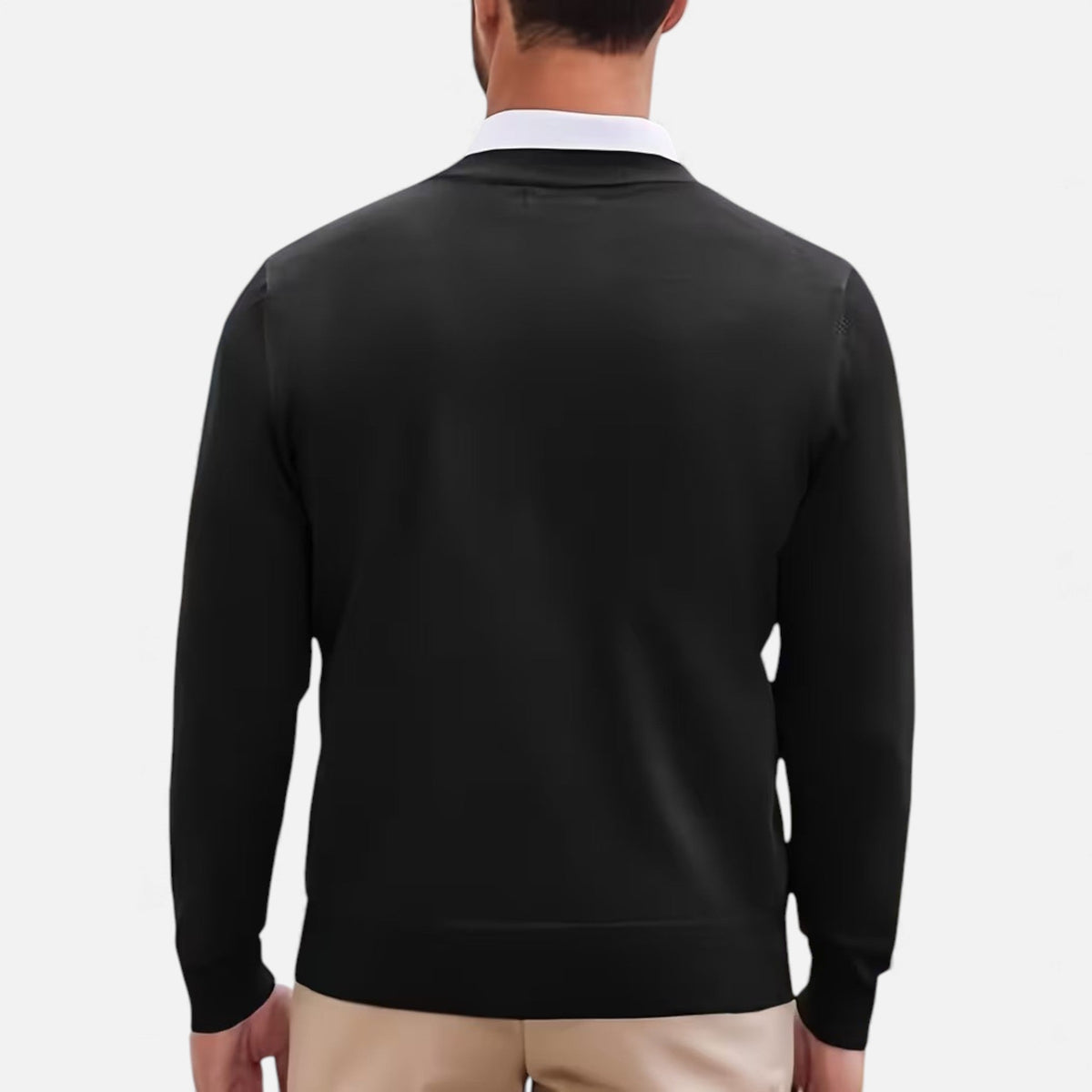 Men's V-Neck Knit Sweater | Soft & Warm
