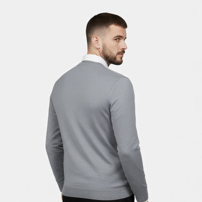 Men's V-Neck Knit Sweater | Soft & Warm