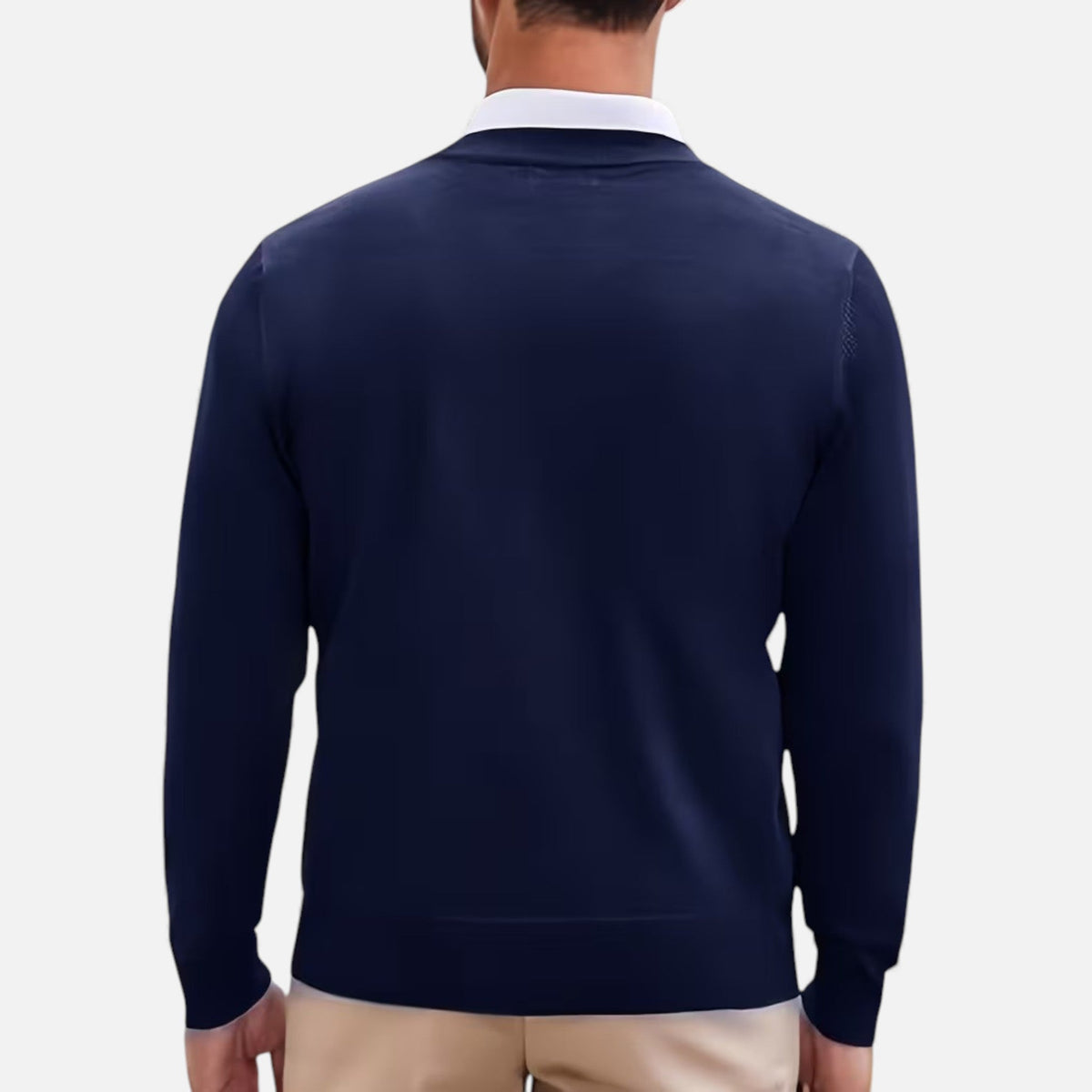 Men's V-Neck Knit Sweater | Soft & Warm