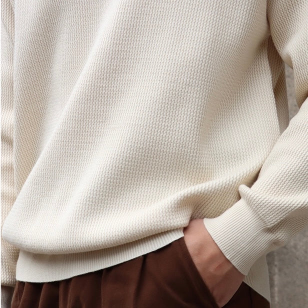 Men's V-Neck Polo Sweater | Lightweight & Comfortable