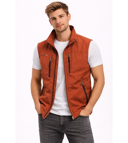 Men's Vest | Zip-Up Multi-Pocket Style