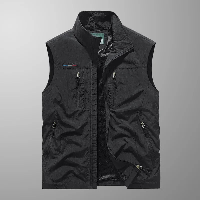 Men's Vest | Zip-Up Multi-Pocket Style