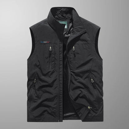 Men's Vest | Zip-Up Multi-Pocket Style