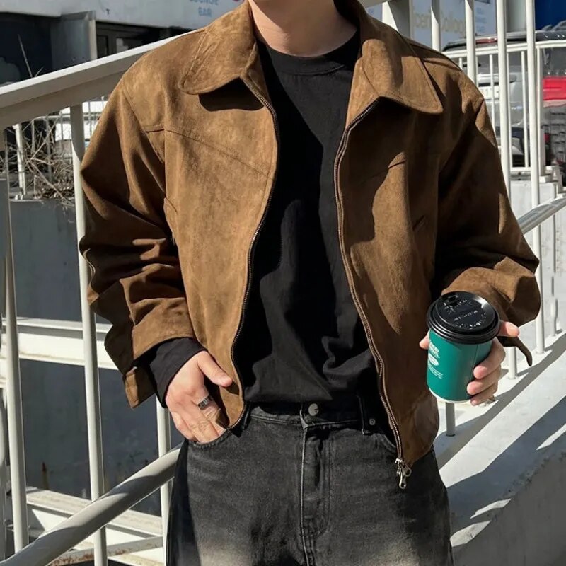 Men’s Vintage Casual Zip Jacket - Stylish Everyday Layer