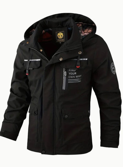 Men's Waterproof Hooded Jacket | Insulated & Wind Proof