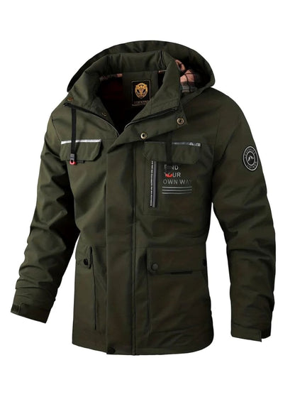 Men's Waterproof Hooded Jacket | Insulated & Wind Proof