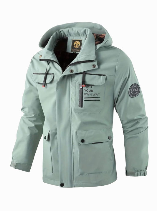 Men's Waterproof Hooded Jacket | Insulated & Wind Proof
