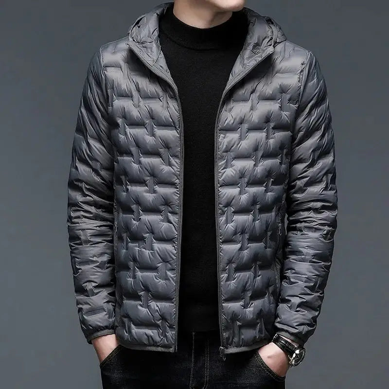 Men's Wind Resistant Jacket Lightweight Winter Coat