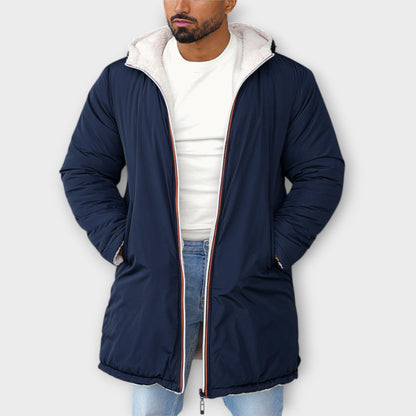 Men's Winter Jacket Insulated Relaxed Fit Outdoor with Classic Design