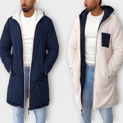 Men's Winter Jacket Insulated Relaxed Fit Outdoor with Classic Design