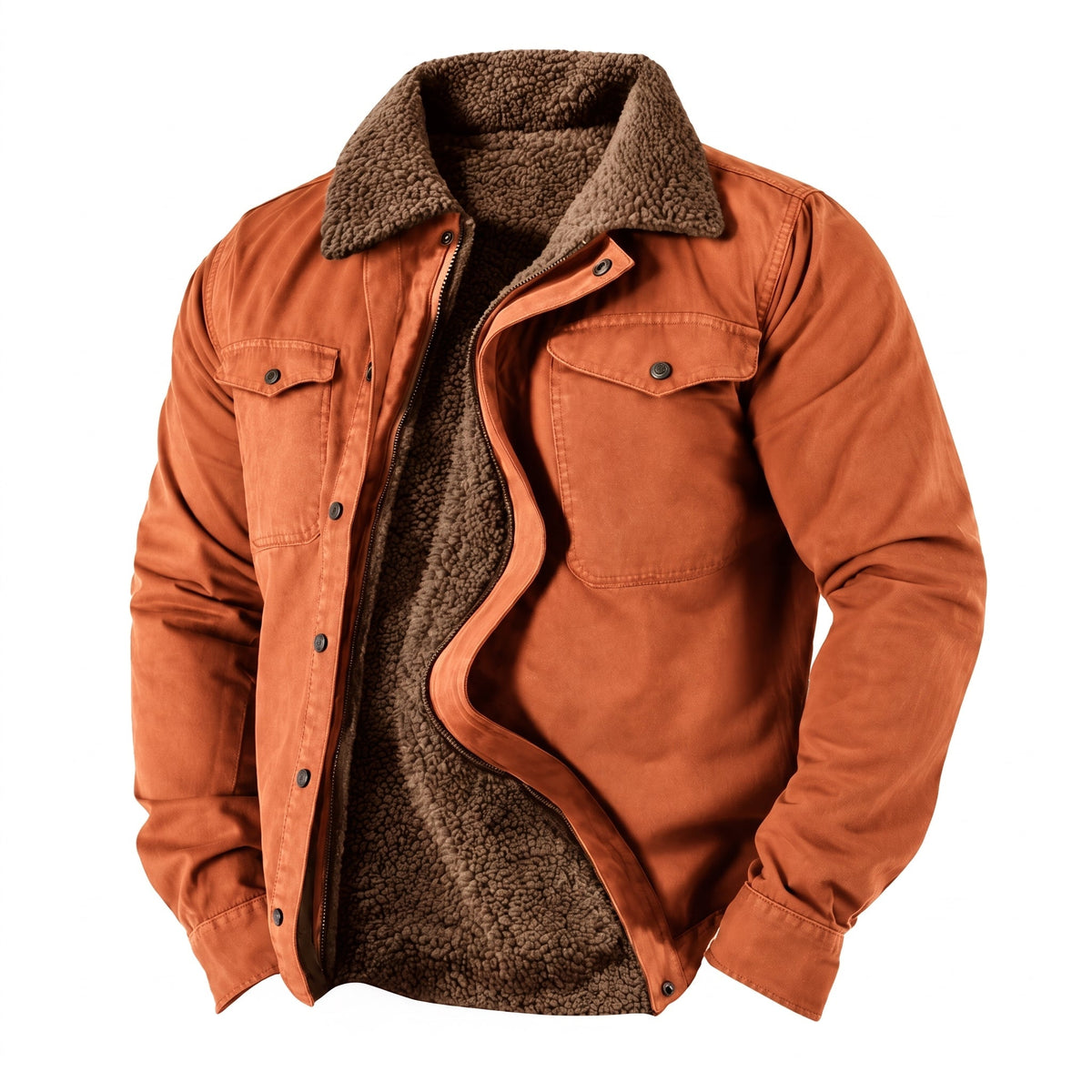 Men's Winter Shacket | Shearling Collar & Lined