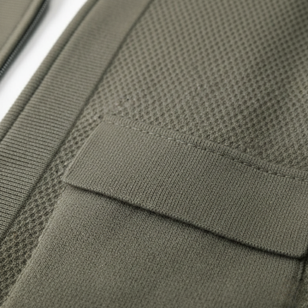 Men's Zip Cardigan | Warm Layering & Ribbed Cuffs