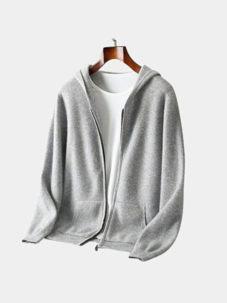 Men's Zip Hoodie Sweater | Warm & Sophisticated