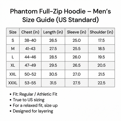 Men's Zip Up Hoodie Athletic Fit Heavy Duty Front with Deep Pockets