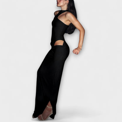 Minna - Alluring Sleeveless Cut-Out Dress for Nights Out