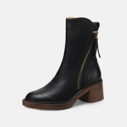 Women's Flat Boots Round Toe Breathable All-Day Comfort 9