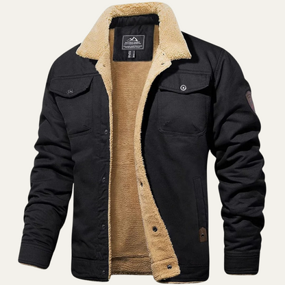 Men's Winter Coat Tailored Fit Multiple Pockets Warm 5