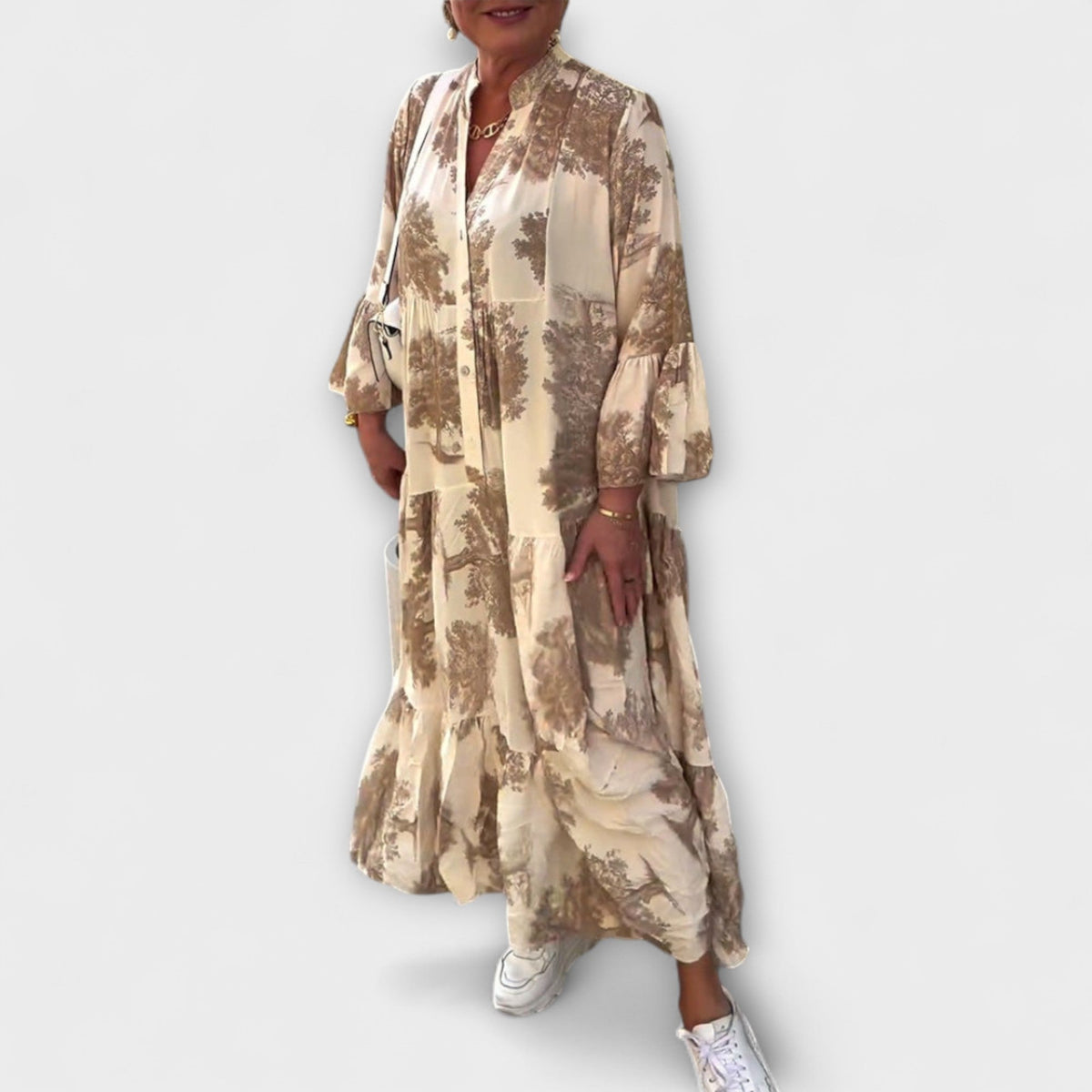 Nerina - Chic Floral Maxi Dress for Special Occasions