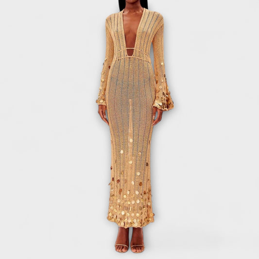 Nova Maxi Signature Dress - Chic Fabric for Any Occasion