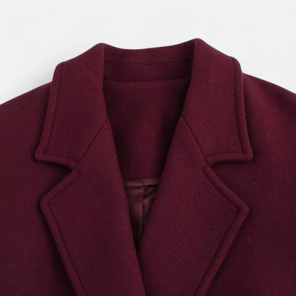 Women's Double-Breasted Trench Coat Tailored Lapel Collar 7