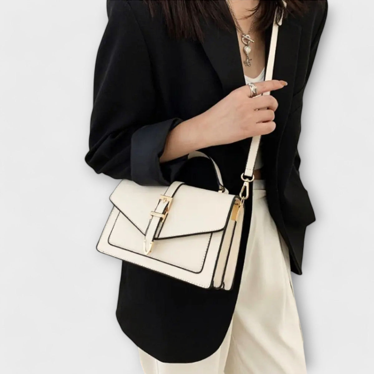 Olivia - Chic Canvas Shoulder Bag for Everyday Wear