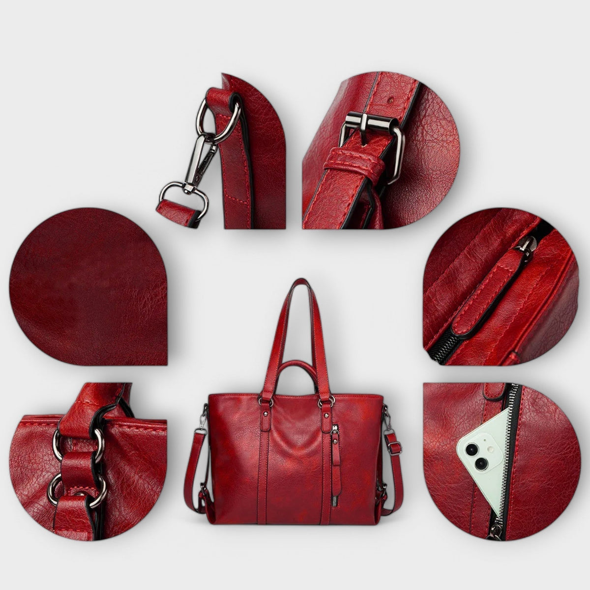 Olivia - Spacious Vegan Leather Handbag for Everyday Use