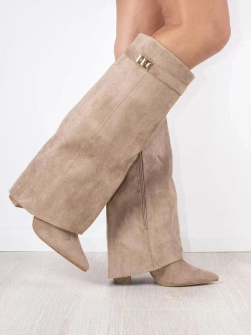 Olivia - Stylish Flap Knee-High Boots for Any Occasion