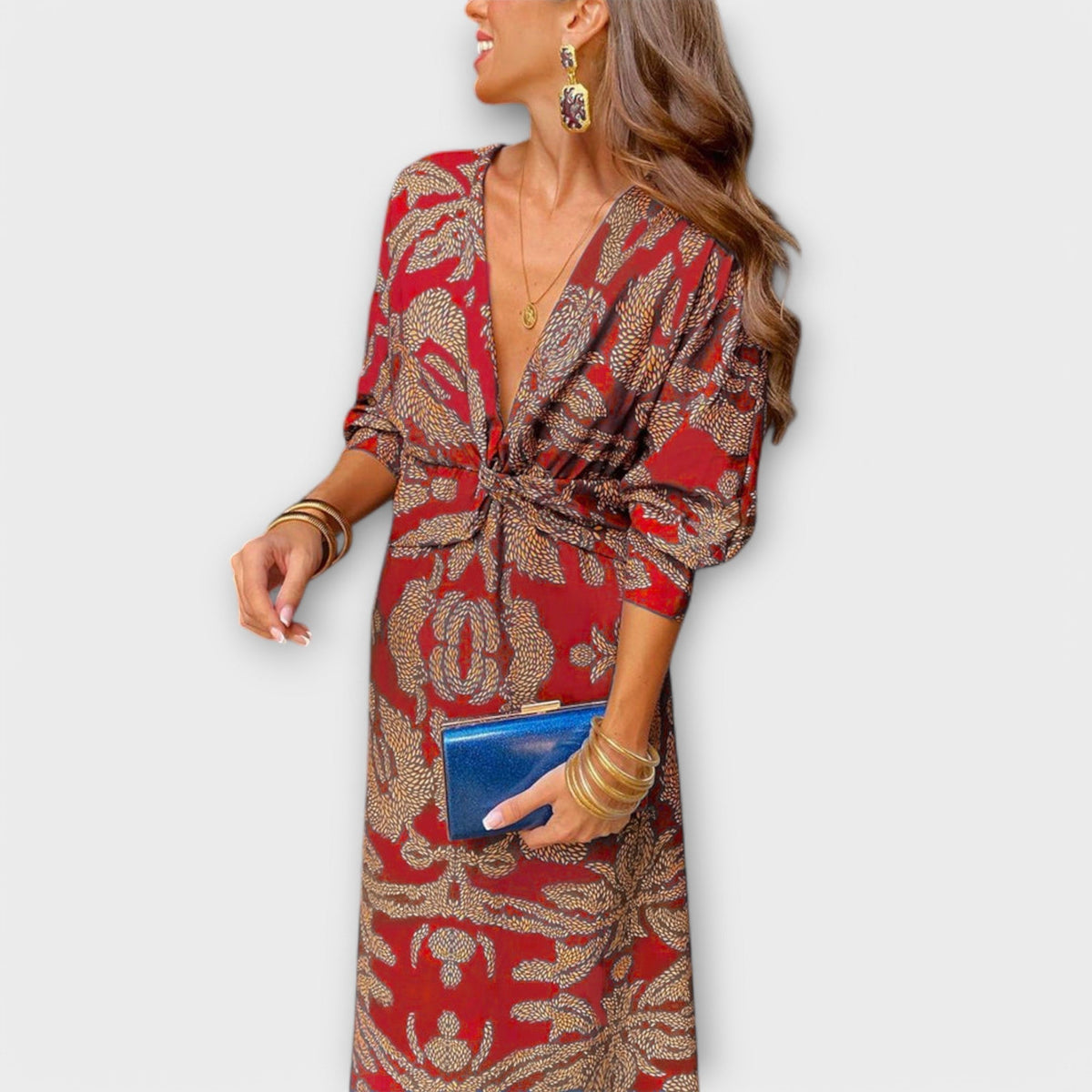 Oriana - Chic Long Sleeve Dress for Any Occasion