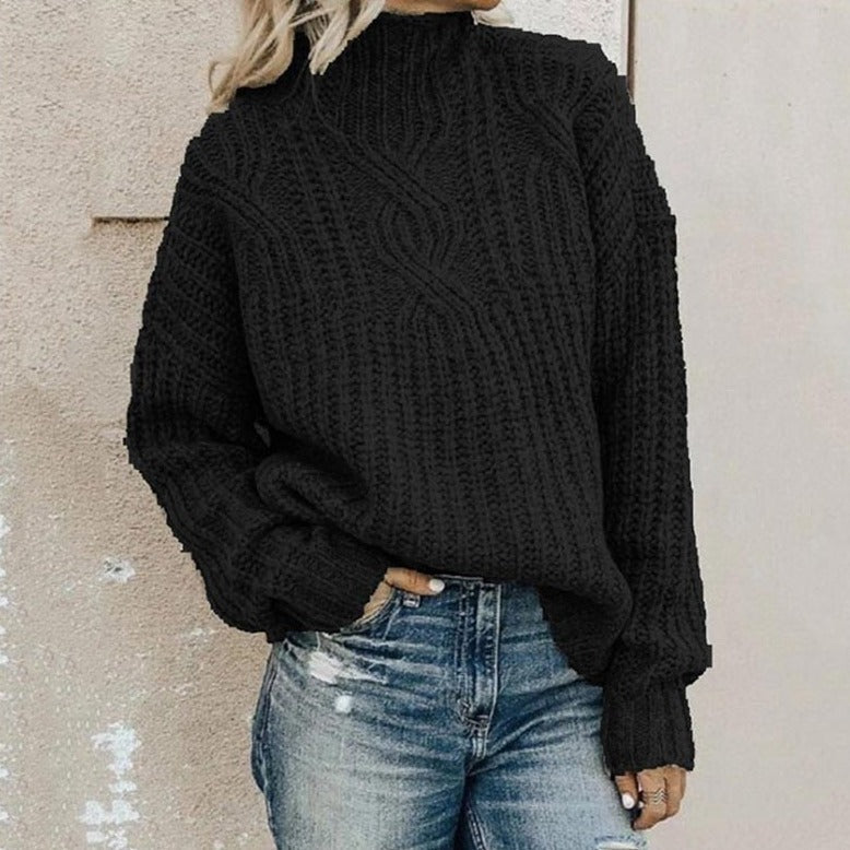Women's Knit Sweater Timeless Versatile Pullover Style 1
