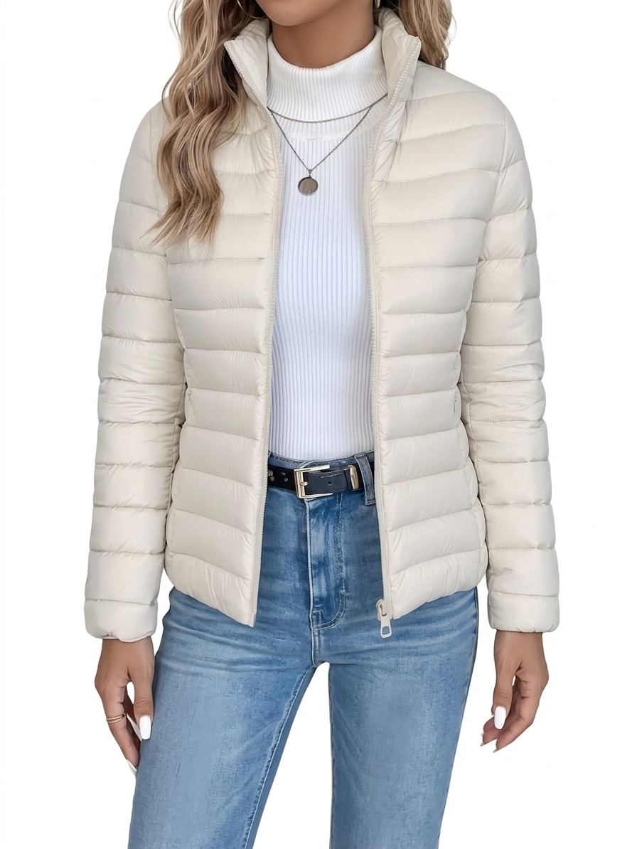 Women's Lightweight Mid Jacket Fitted Windproof Design 5