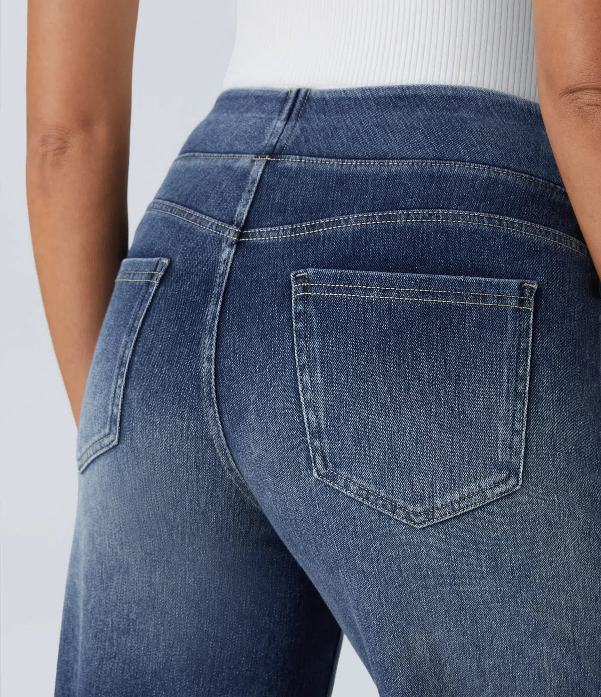 Women's High Rise Jeans Stretch Skinny Fit Trousers 6