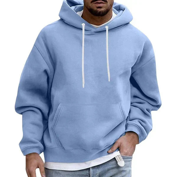 Men's Hoodie Relaxed Fit Kangaroo Pocket Pullover Top 1